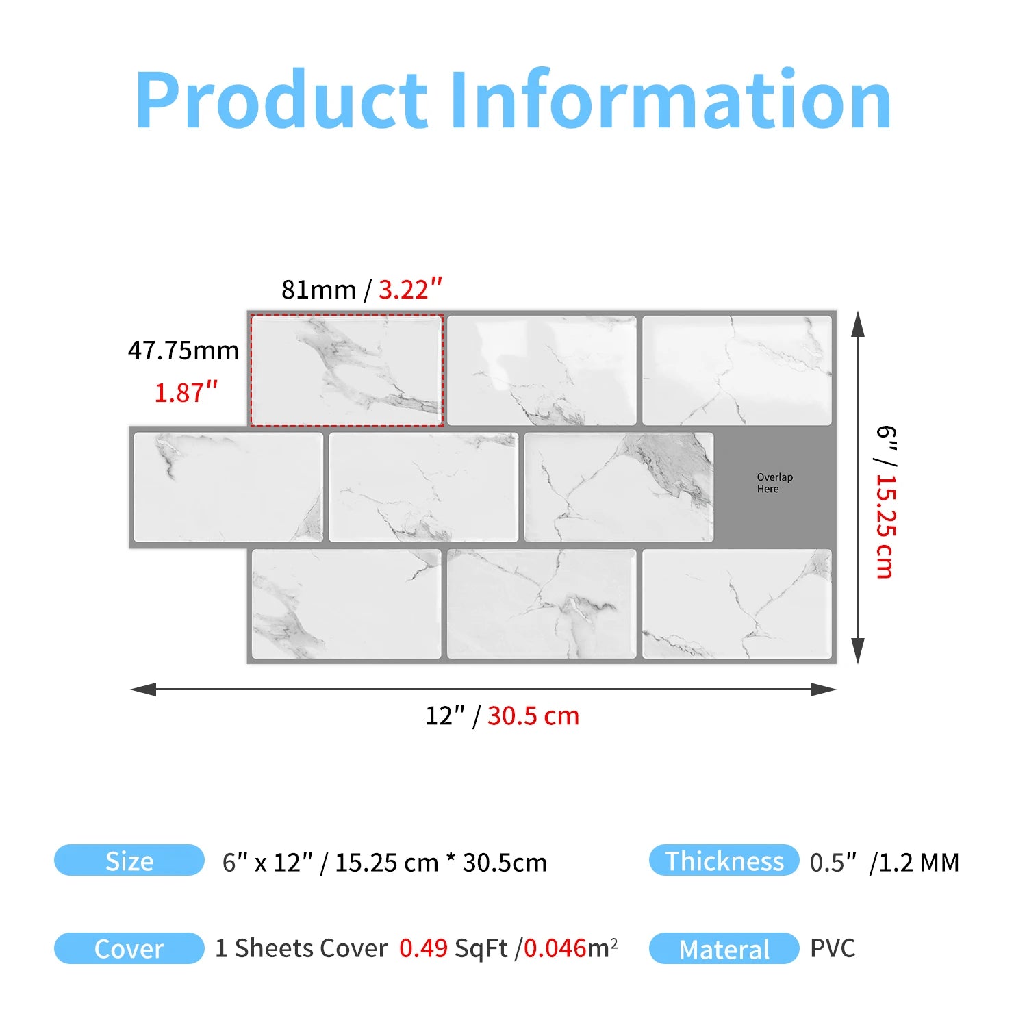 Horizon – Self-Adhesive Ceramic Tile Stickers