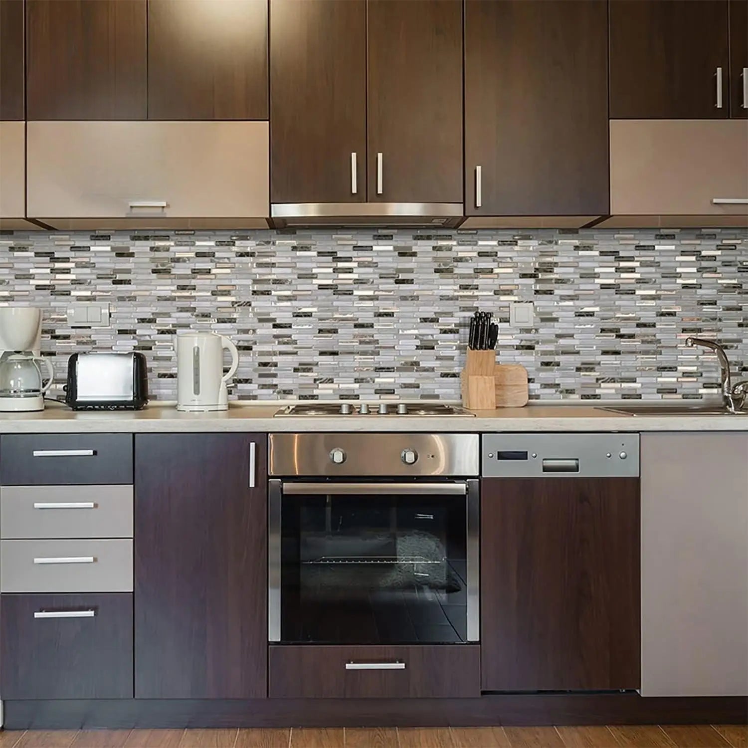 Tessia Perla - 3D Mosaic Peel & Stick Tile