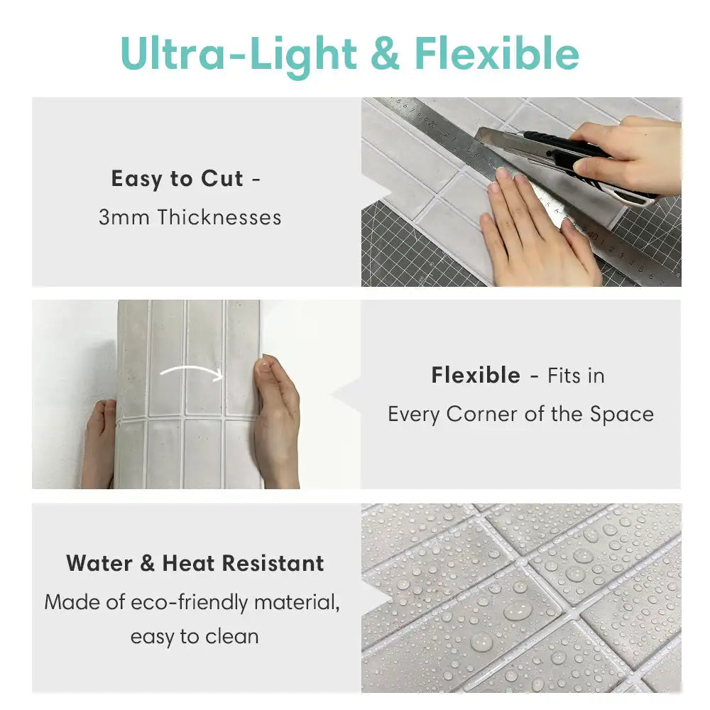 Sevilla Terra – 3D Peel & Stick Wall Tiles (30x30cm)