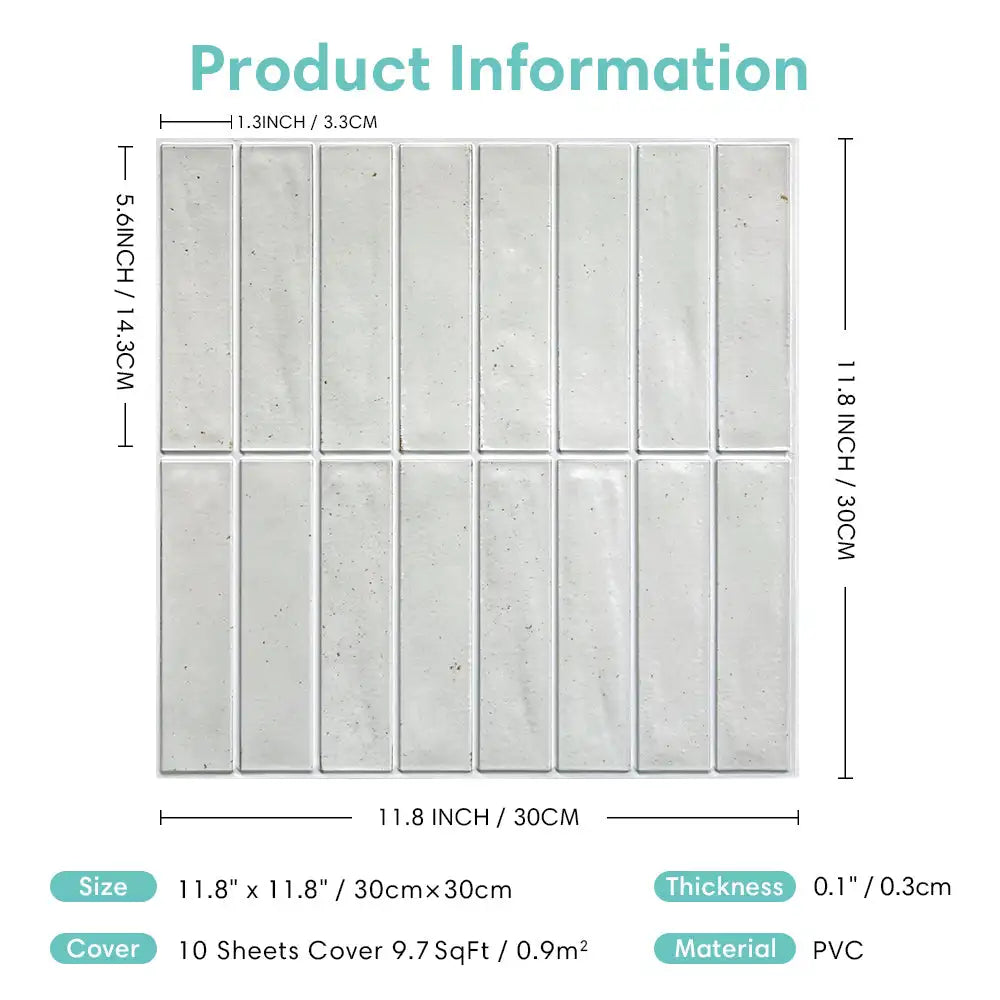 Sevilla Terra – 3D Peel & Stick Wall Tiles (30x30cm)