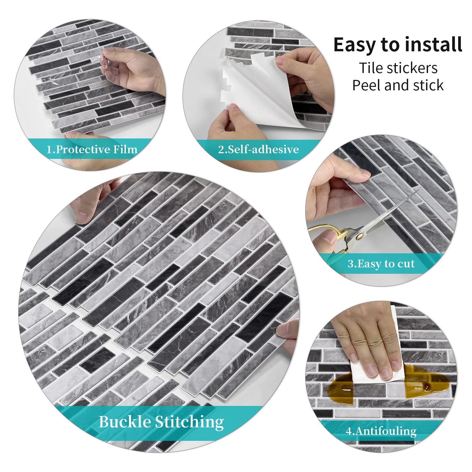 Aura Mosaic -  Peel and Stick Tile