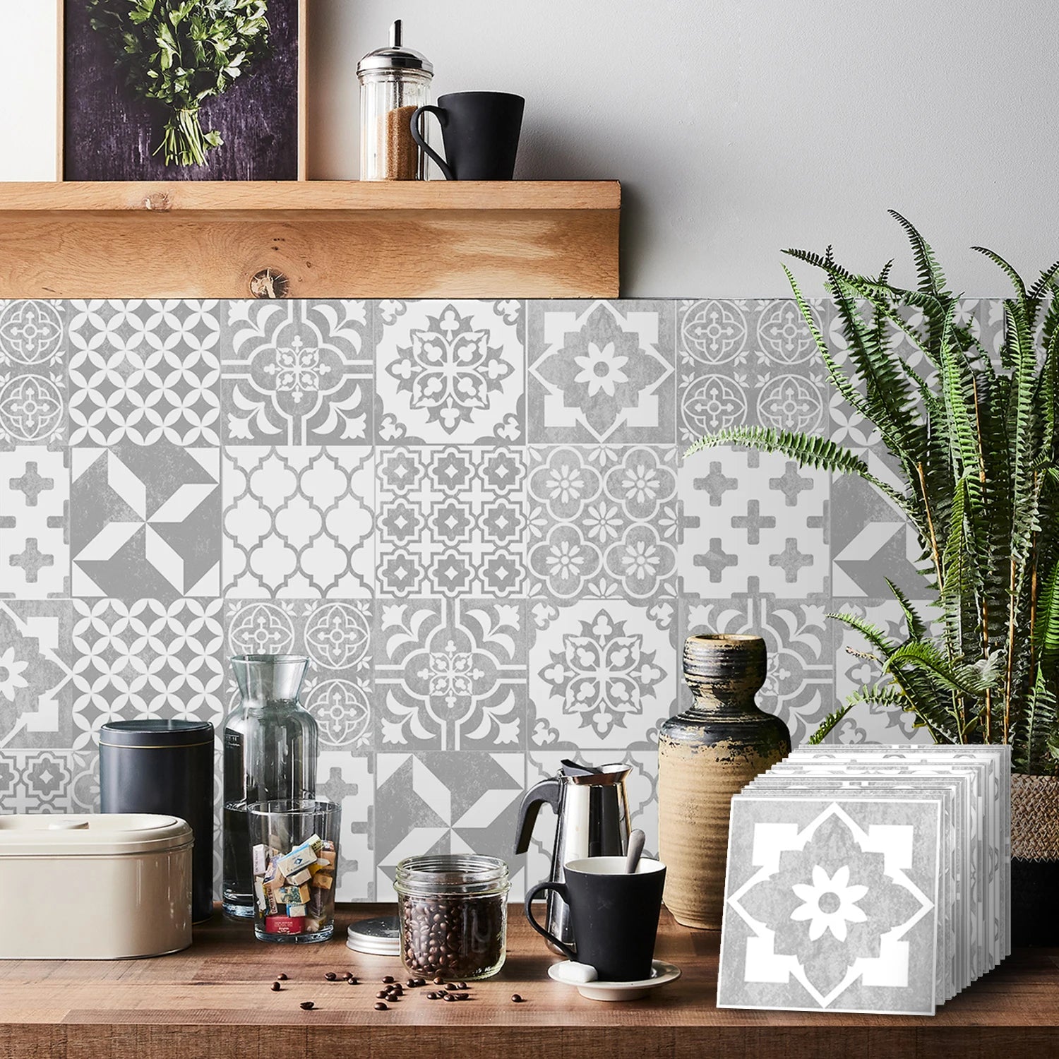 Oslo peel and stick – Soft Concrete-Style Wall
