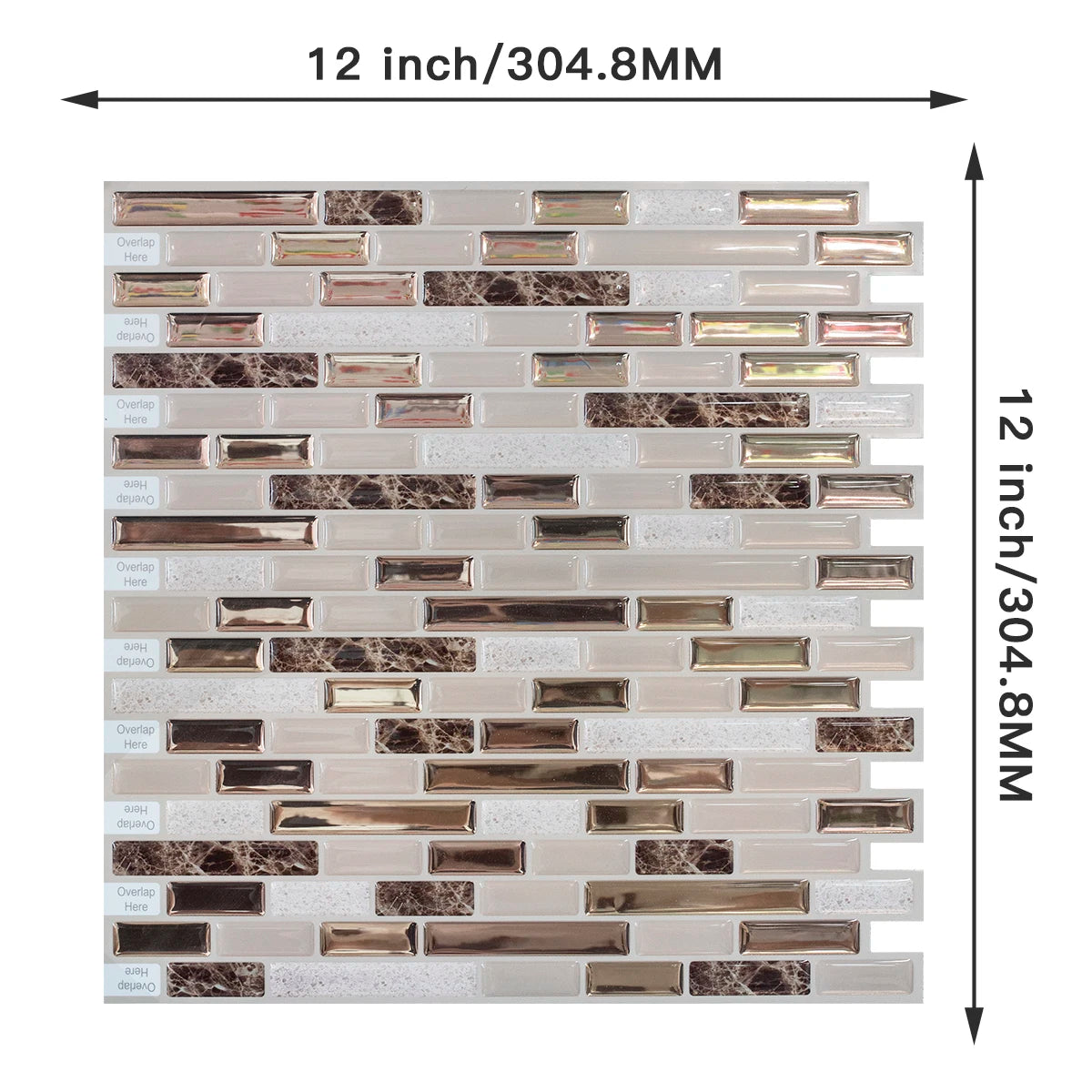 Tessia Perla - 3D Mosaic Peel & Stick Tile